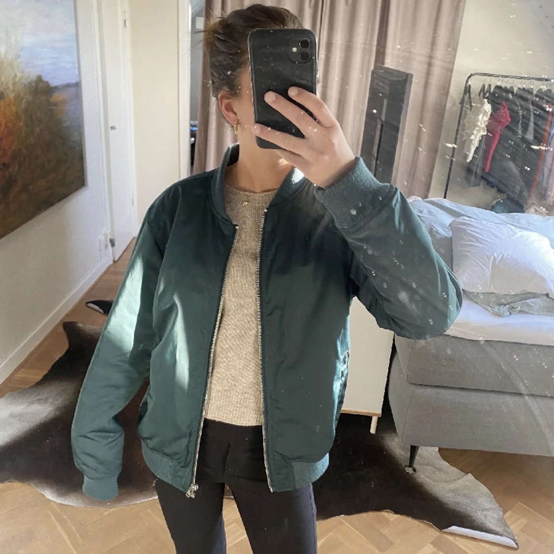 Grön bomberjacka - 91