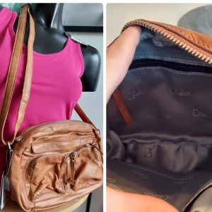 Äkta chabo väska - Säljen 1 av mina äkta chabo väskor älskar den har typ alla, äkta buffelskinn färgen camel,ny med tags säljes för 600kr eller klm med ett bud