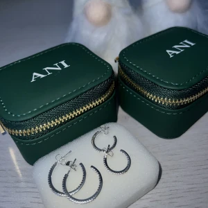 ANI jewels - Säljer dessa örhängen från Biancas smyckesmärke ANI. Endast testade och går därför inte att skicka tillbaka då jag tig av plomberingen. Ett par kostar runt 600kr nypris. Säljer båda paren för 800kr eller ett par för 400kr. (Stora- 20mm, små-15 mm) 
