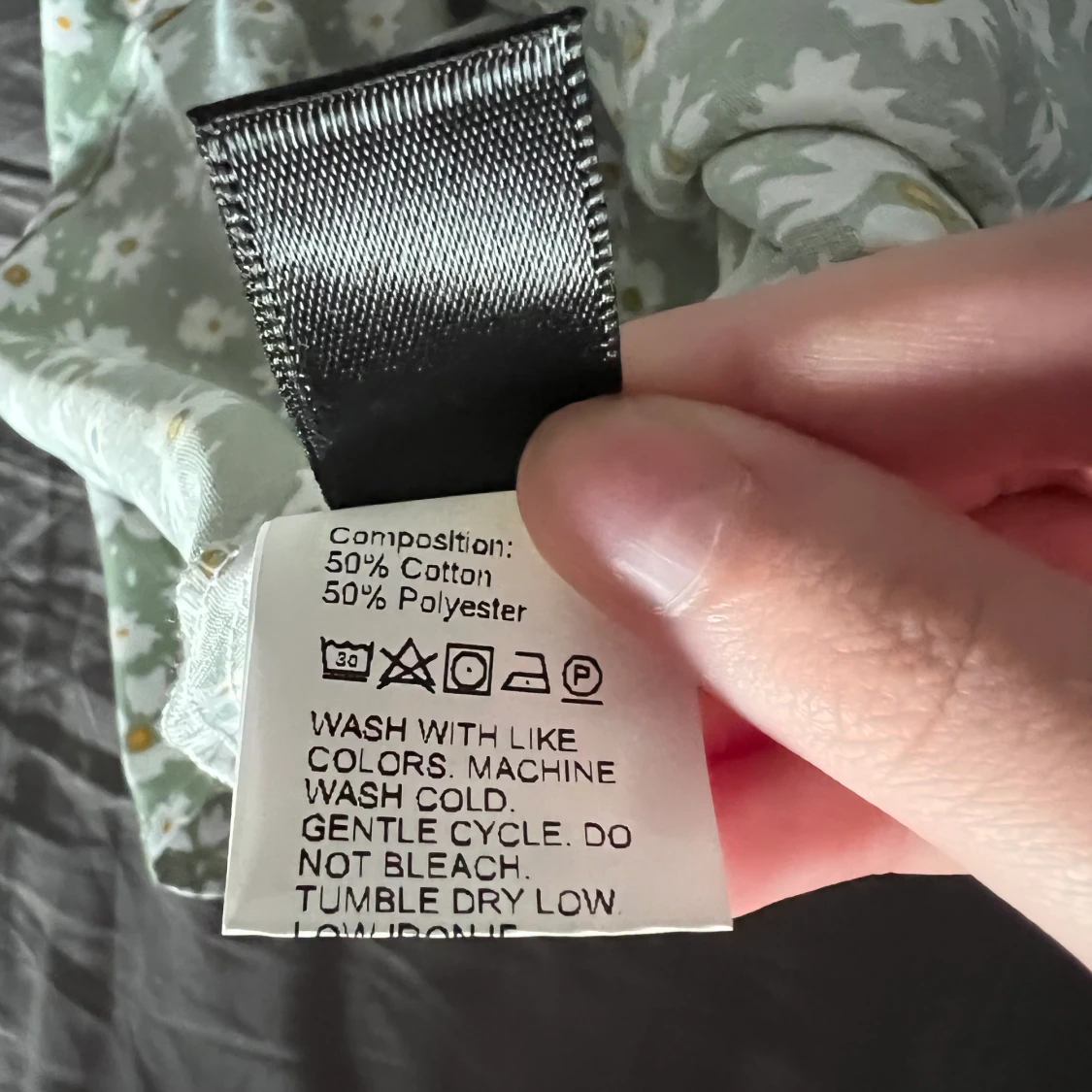 Grönblommig klänning - 91