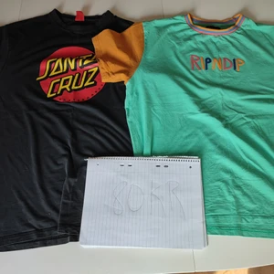 T-shirts - (Ripndip, Africa & Electric Banana band tröjan är sålda) Allt på första bilden: 80 kr Andra bilden: 50 kr  Tredje bilden: 20 kr  Om man vill köpa flera tröjor så kan vi diskutera ett "paketpris".  Köparen står för frakt. Kan mötas upp i Falkenberg