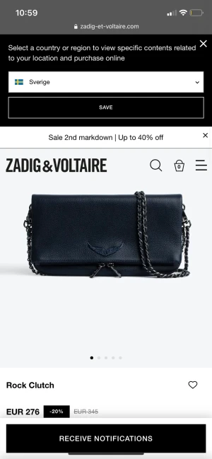 Zadig&voltaire väska  - Säljer nu min Zadig&voltaire väska (äldre modell). Lite defekter därmed säljs billigt. Inköpt 2017, därav inget kvitto. Skriv vid fler frågor💗