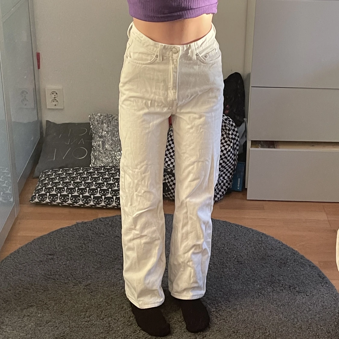 Weekday vita jeans  - 90