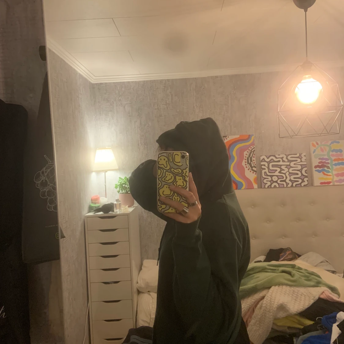 grön champion hoodie! - 90