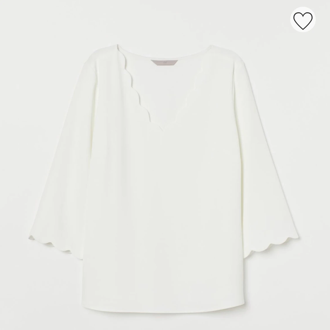 H&M, vit blus, strl. 38