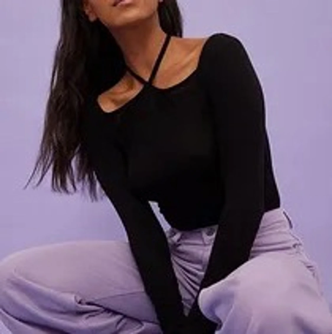 Långärmad topp