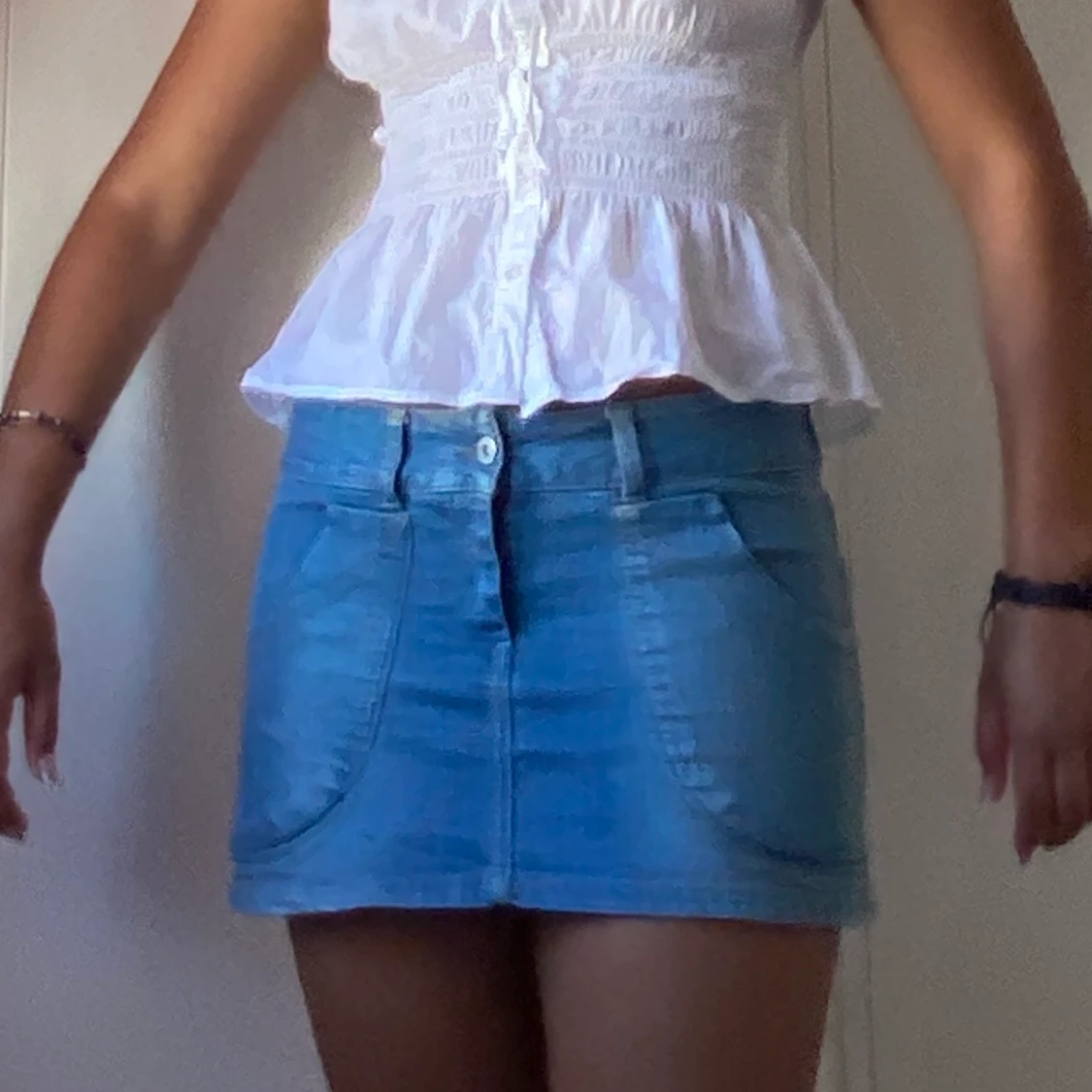 low-waist 00s jeanskjol - 91