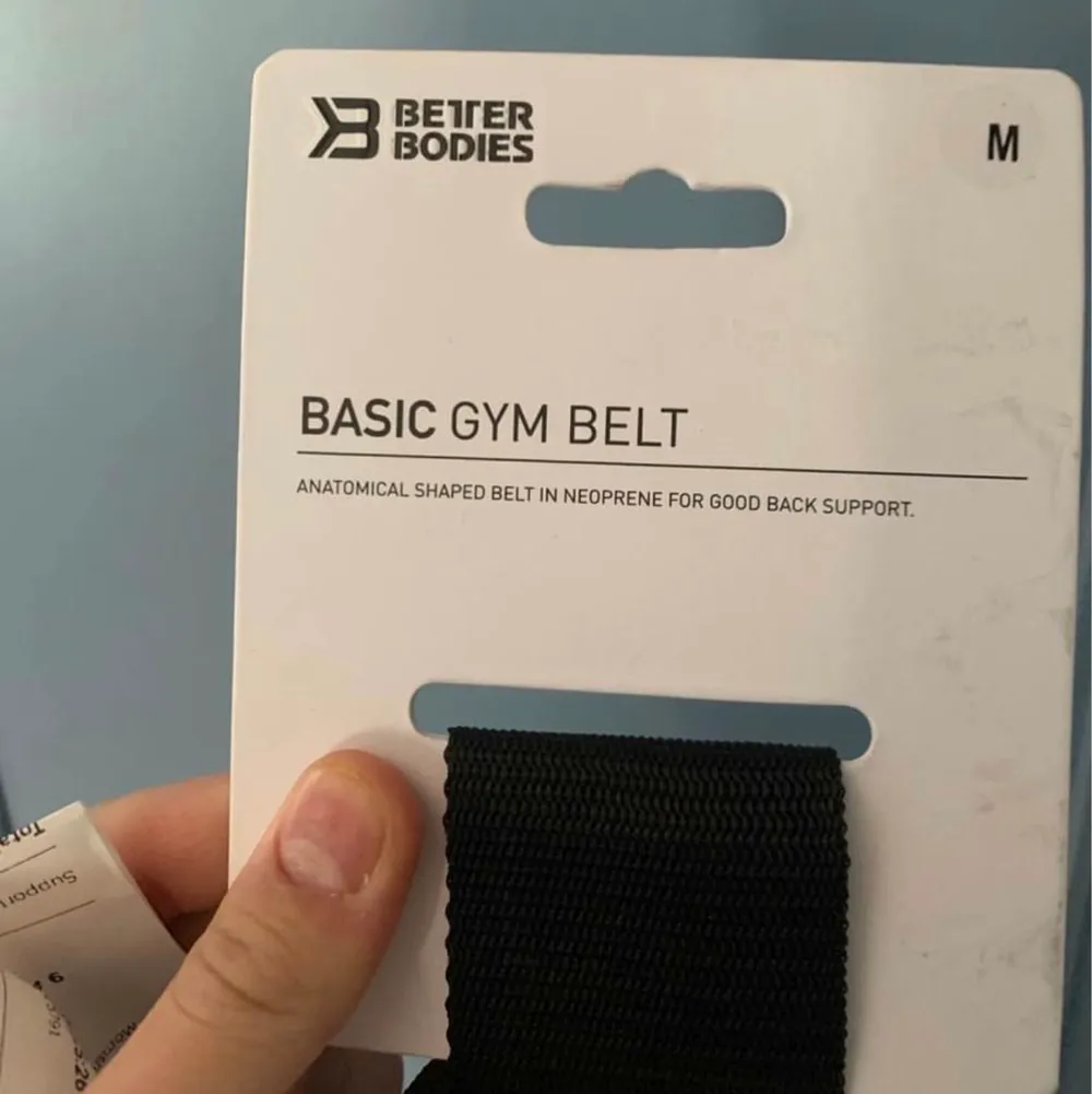 helt ny träningsbälte/gymbälte från Better Bodies (Basic Gym Belt), storlek M.. Övrigt.