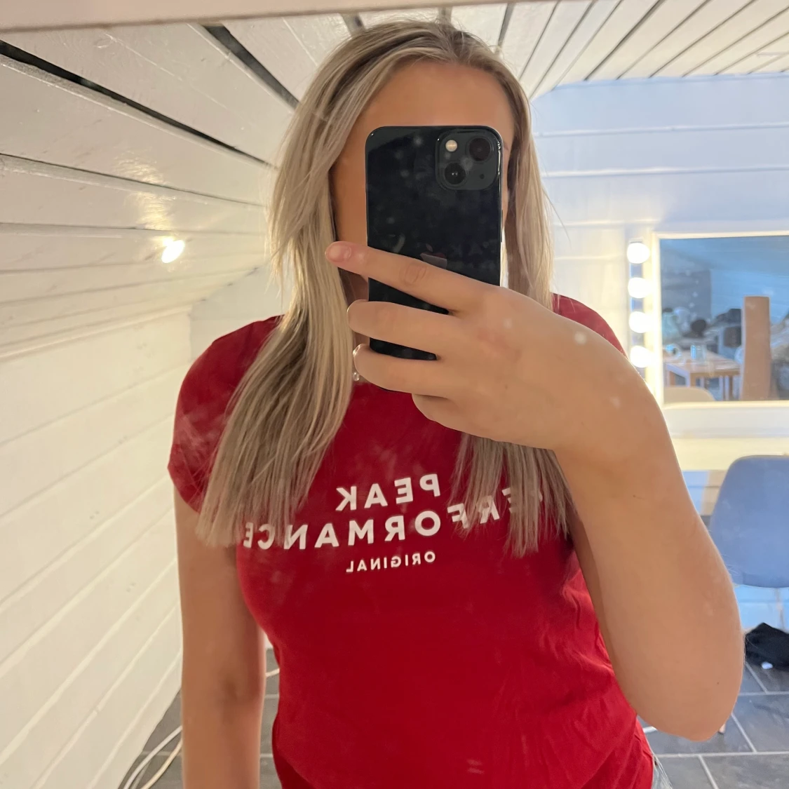 peak performance t-shirt, röd 