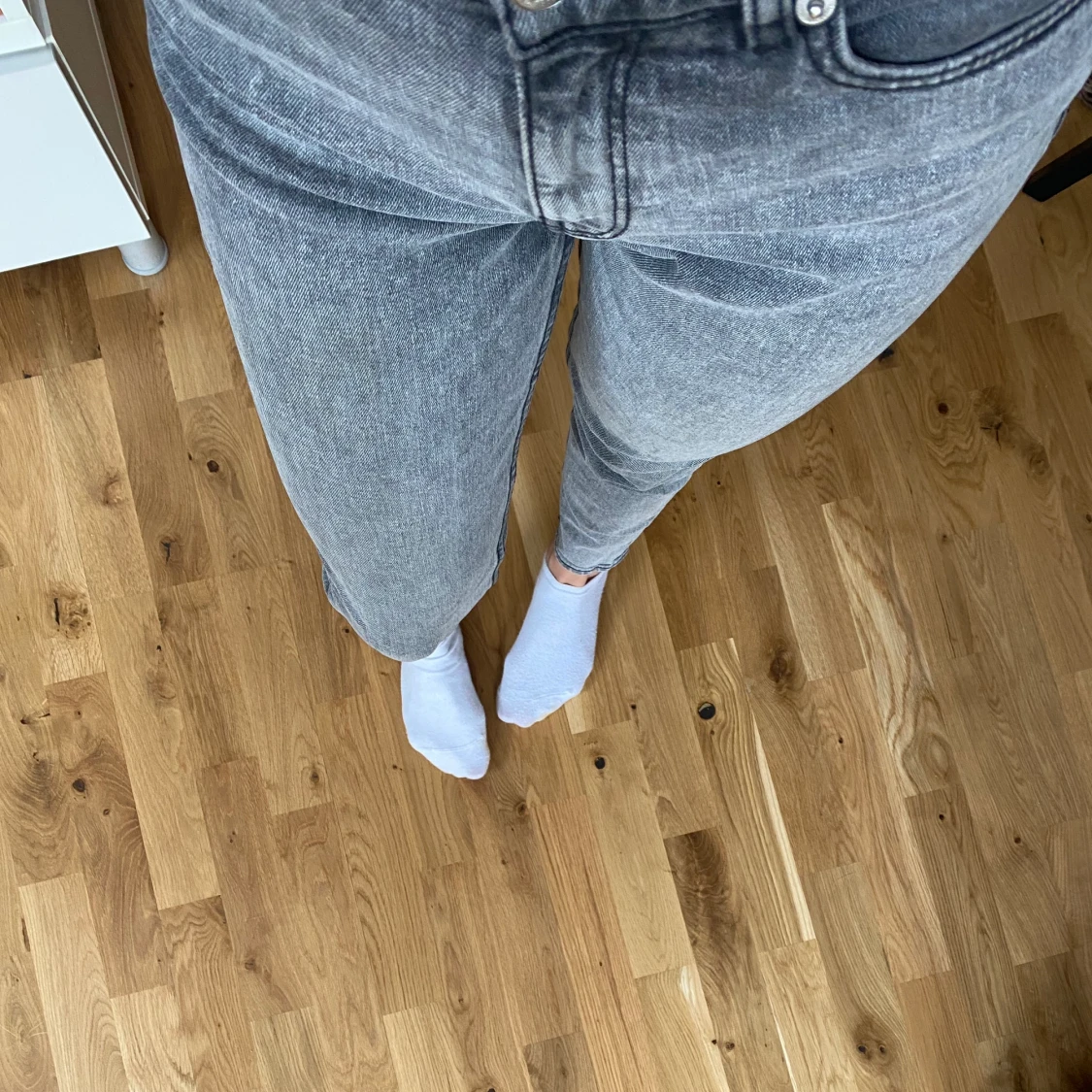 Gråa jättesköna jeans💘 - 91