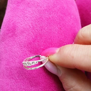 Silverring dubbel 16,5 - Nyskick