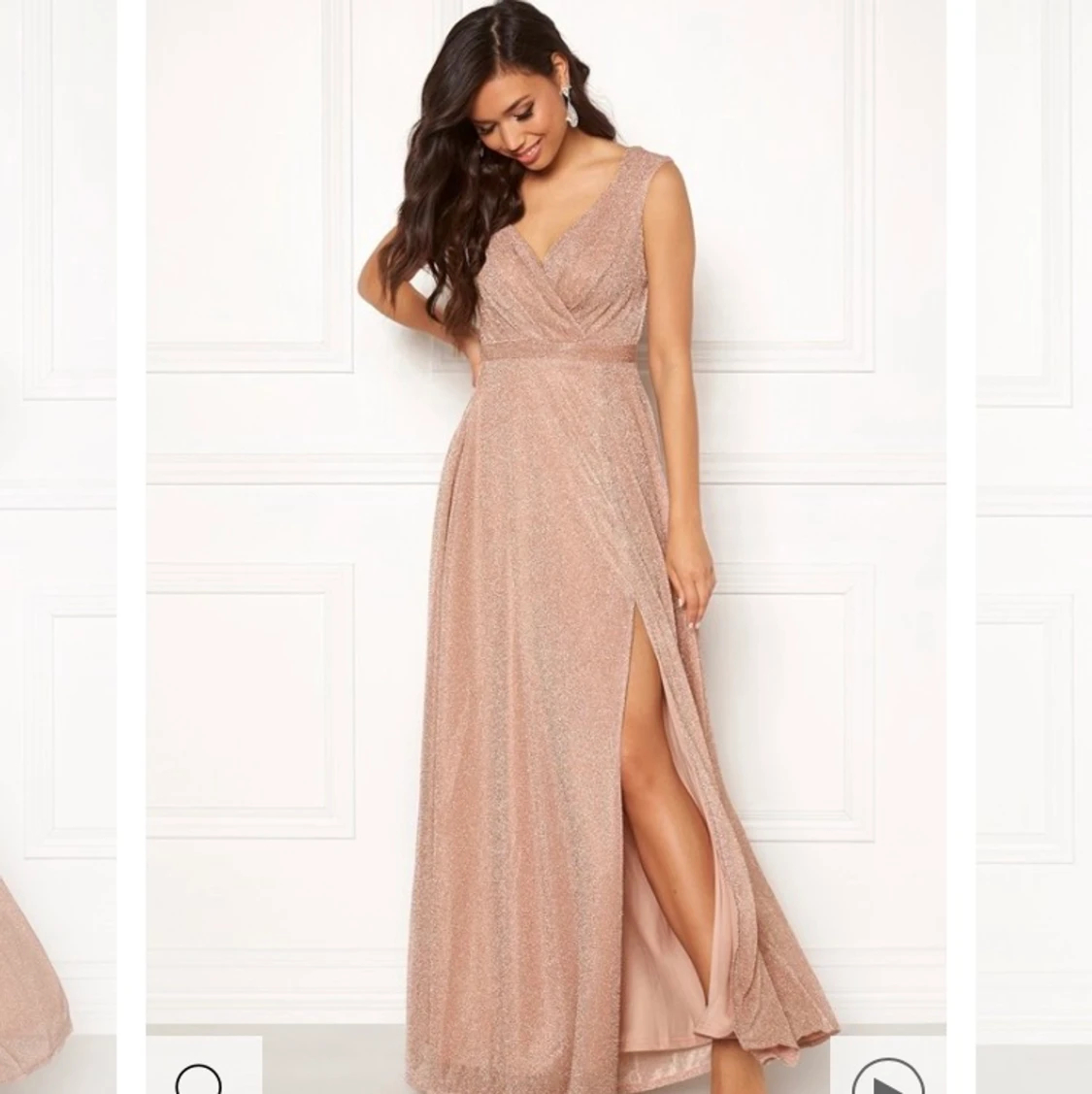 Glittrig Nude Balklänning - 91