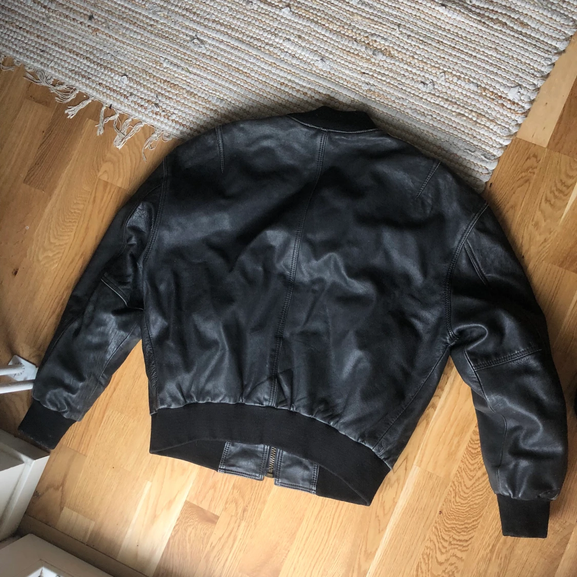 90’s läder bomber - 90