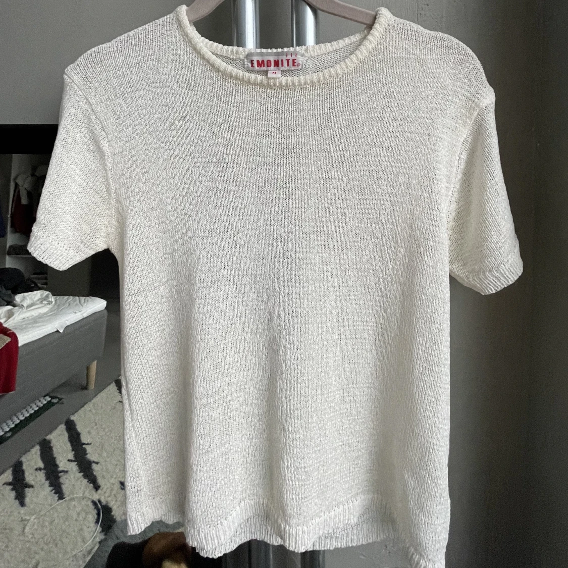 Genomskinlig stickad topp