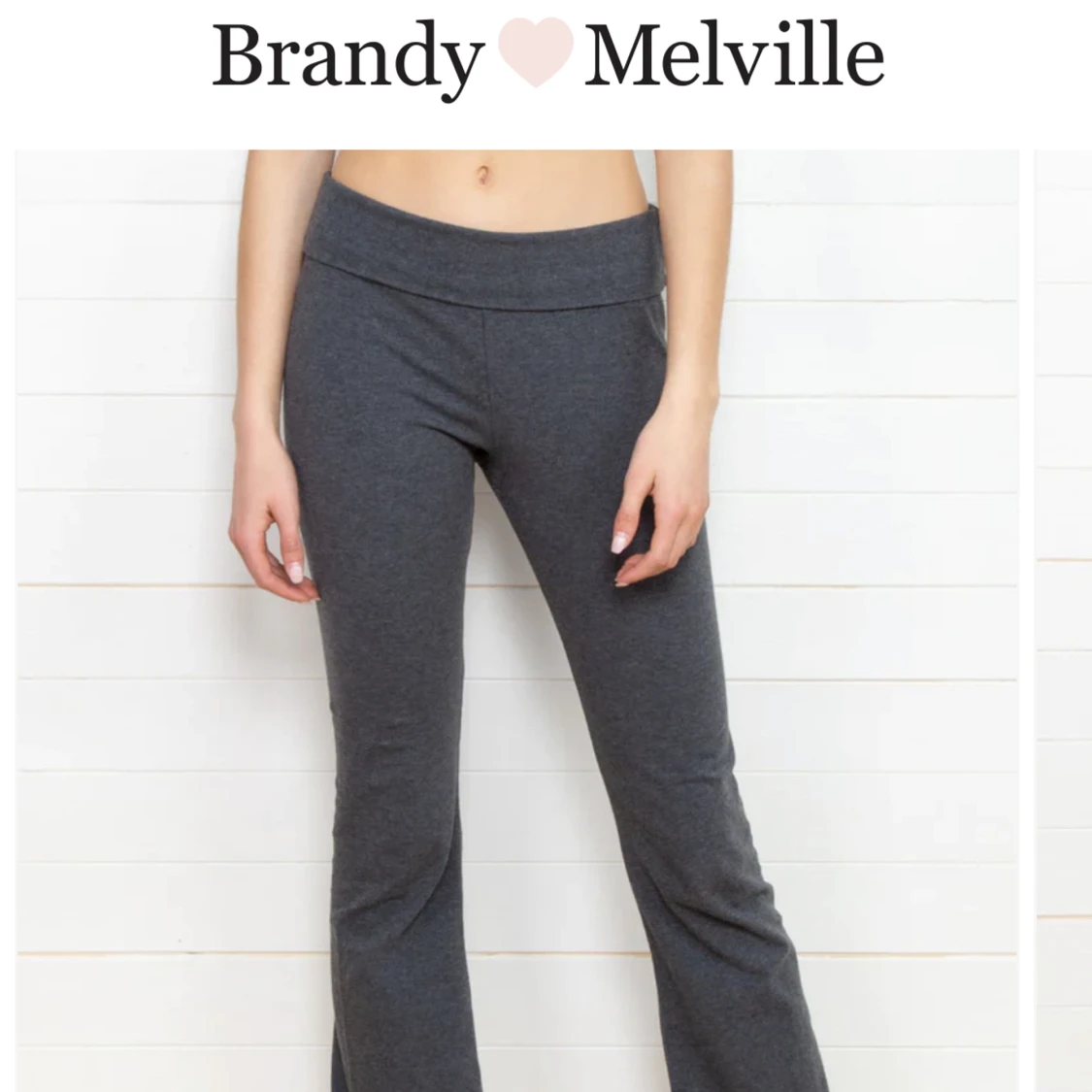 Gråa Brandy Melville Priscilla Pants