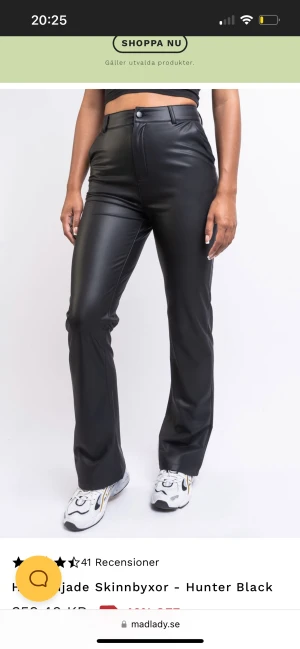 Madlady skinnbyxor  - Säljer dessa super fina skinnbyxorna. I nyskick.  Säljer för att dem är för stora på mig. Skriv för egna bilder. 