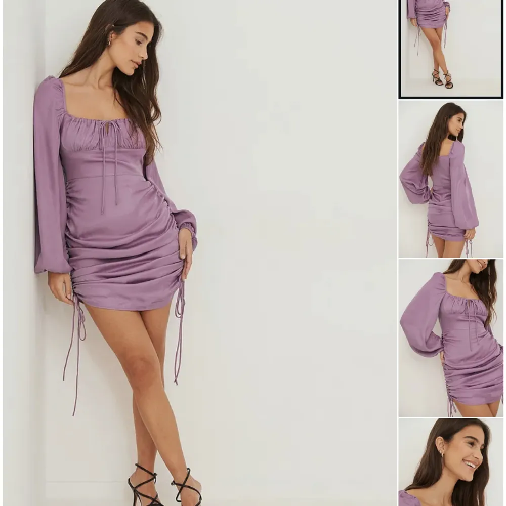 Söker denna klänning i lila från NA-KD i storlek Small/36. Hör av dig om du är villig att sälja så kan vi diskutera pris!🥰. Klänningar.
