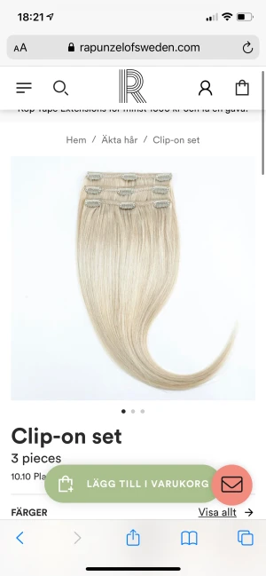 Rapunzel of sweden  - Köpte löshår för 1 månad sen men fårgat håret mörkare så tänker att sälja de, har använts 1 gång och då stylat än gång med värme, ser helt nytt ut. Kan skicka bilder om man vill se hur de ser ut irl. Det är 40 cm lång och är ett 7 set och ett 3 set 