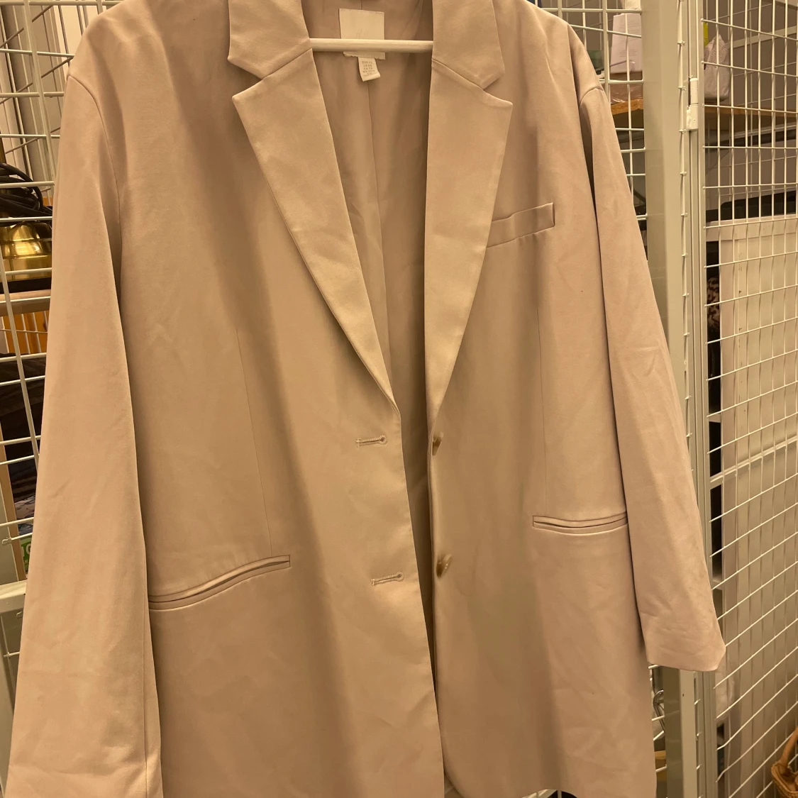 Kavaj oversized beige