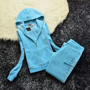 Fejk juicy set storlek L - Ett juicy set (inte äkta) i turkos eller ljusblå färg som jag köpte hör på plick men setet var tyvärr för litet för mig. Hör av dig om du har frågor😊