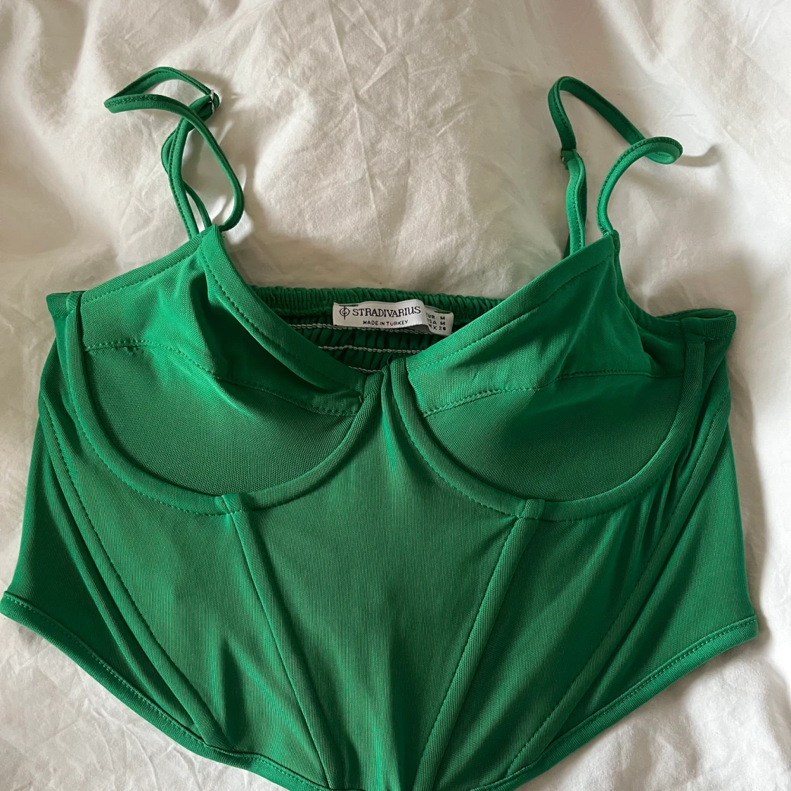 Helt ny grön korsett topp strl M