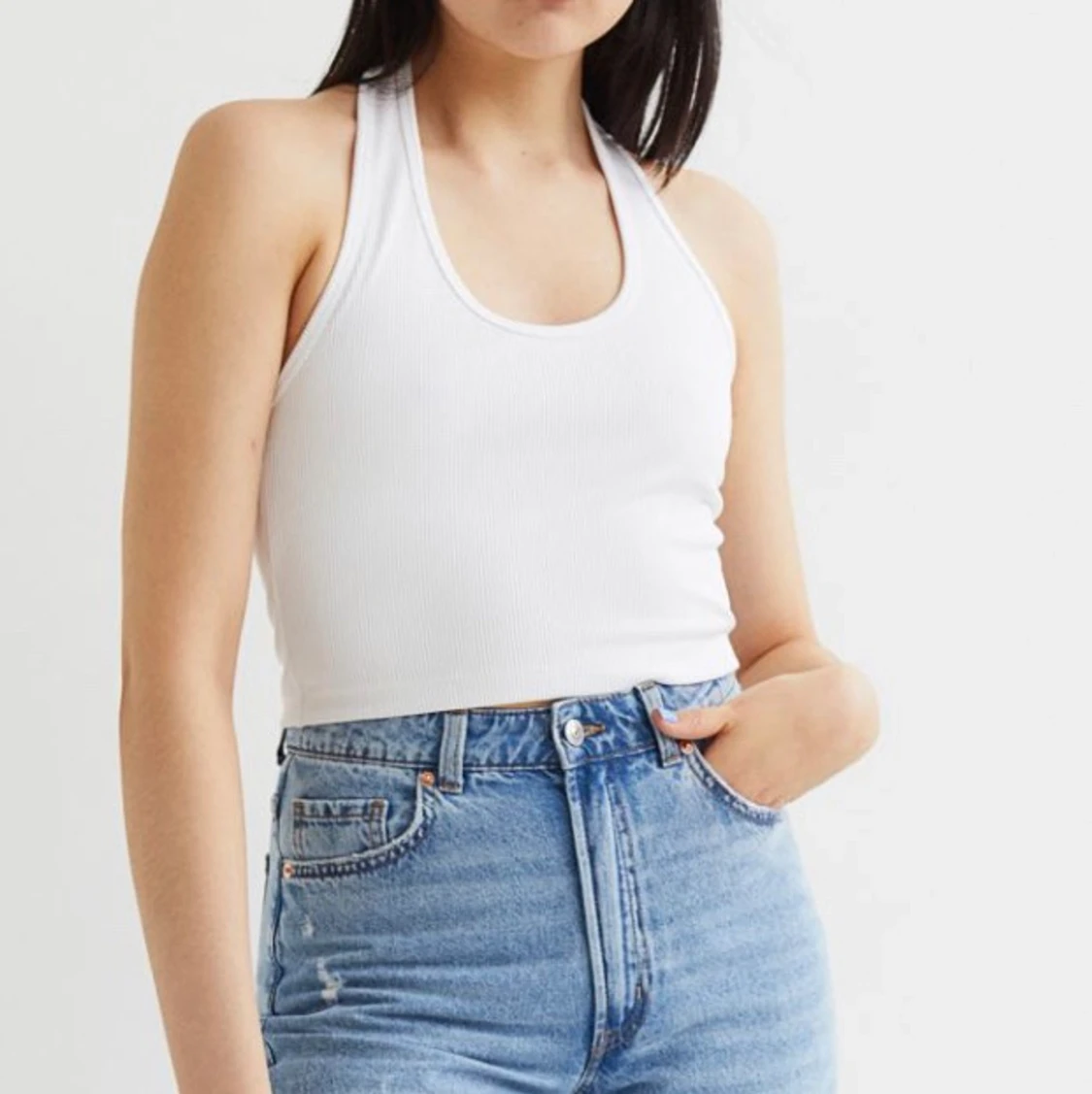 HM Crop Top med Halterneck - 90