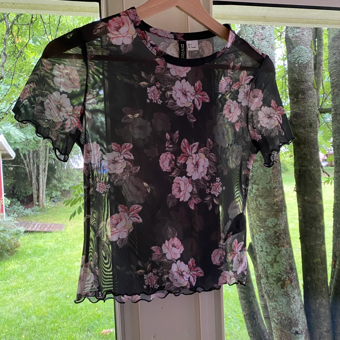 Croppad Mesh Topp - 90