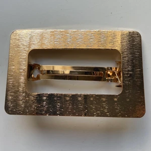 Hårklämma guld - Säljer denna superfina guldfärgade hårklämman eftersom den inte kommer till användning, finns i DM för bilder/frågor, köpare står för frakt 📦🤍