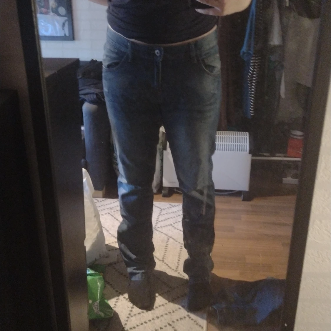 Blåa jeans