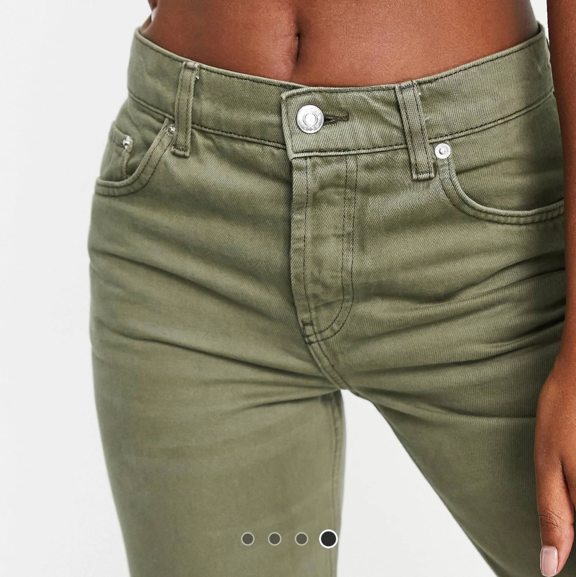 Gröna jeans med låg midja - 91