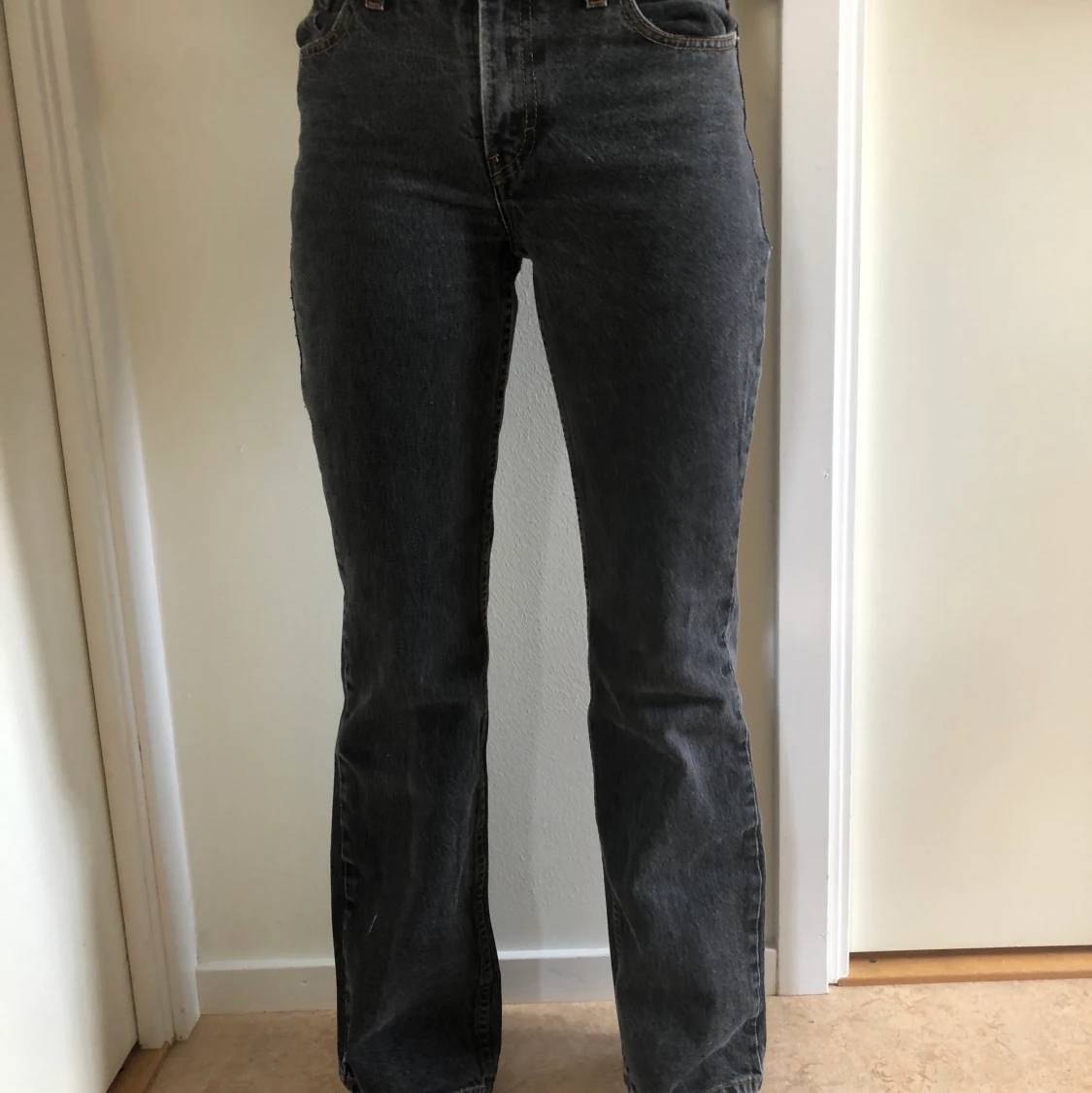 Straight flare Jordache grå jeans - 90
