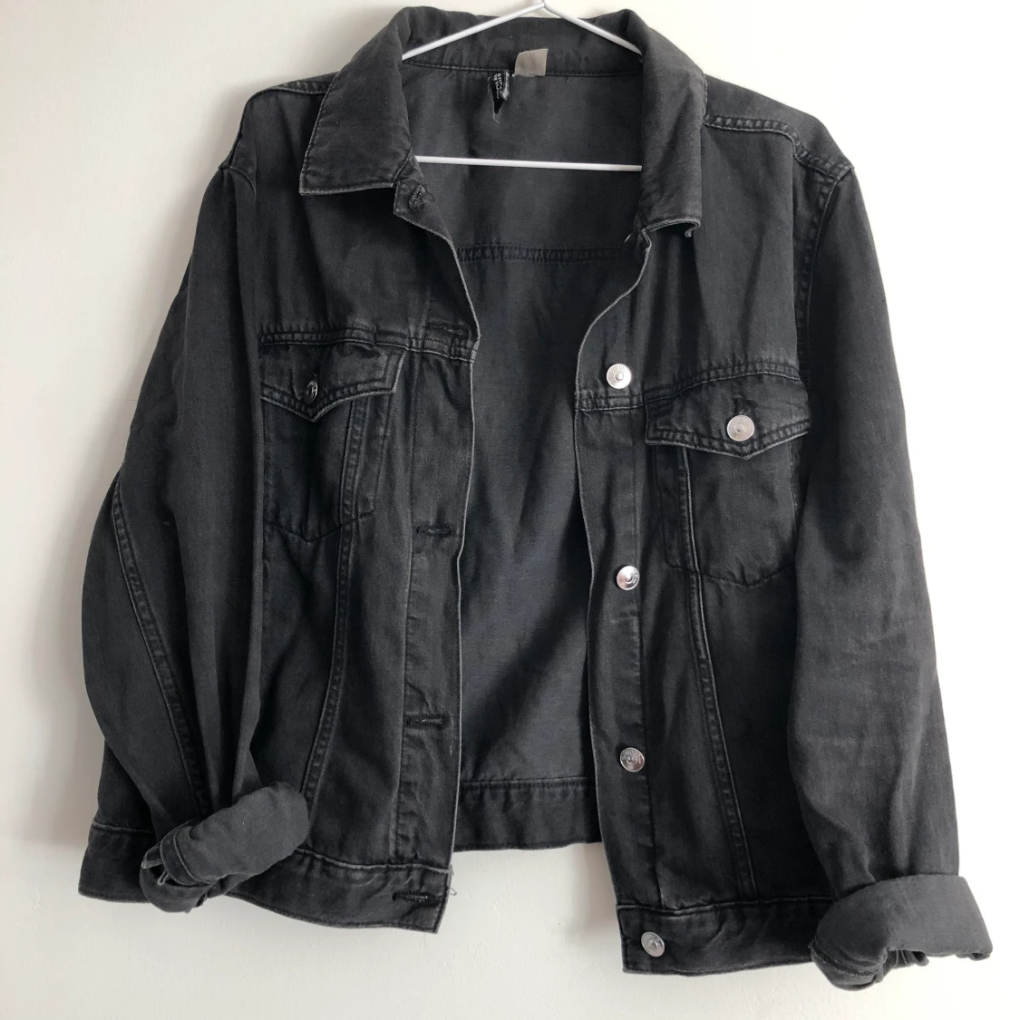 Jeansjacka sommar grå