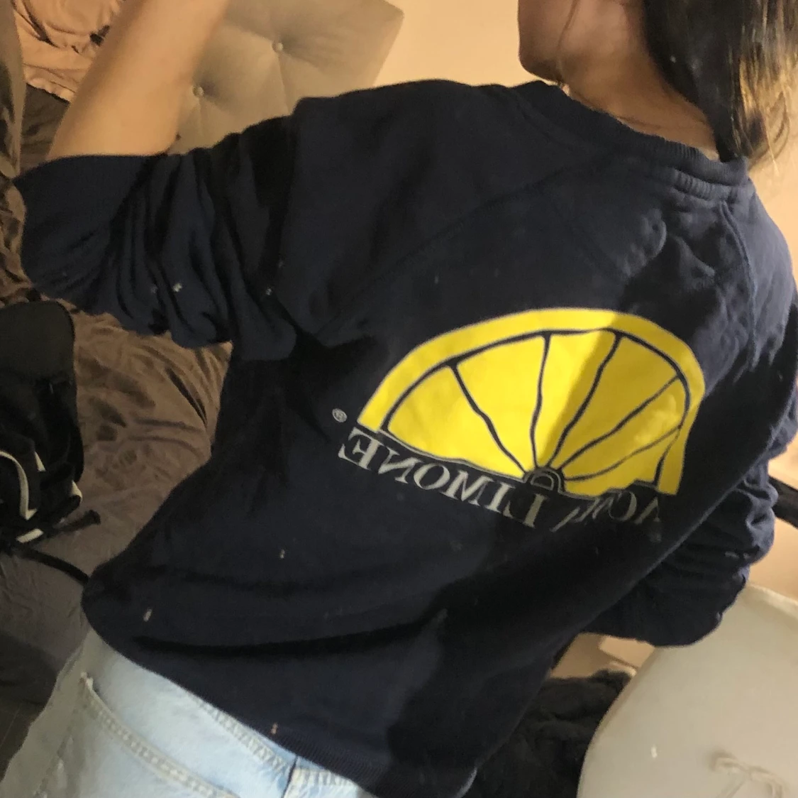 Marinblå sweatshirt Acqua Limone, stl S - 90