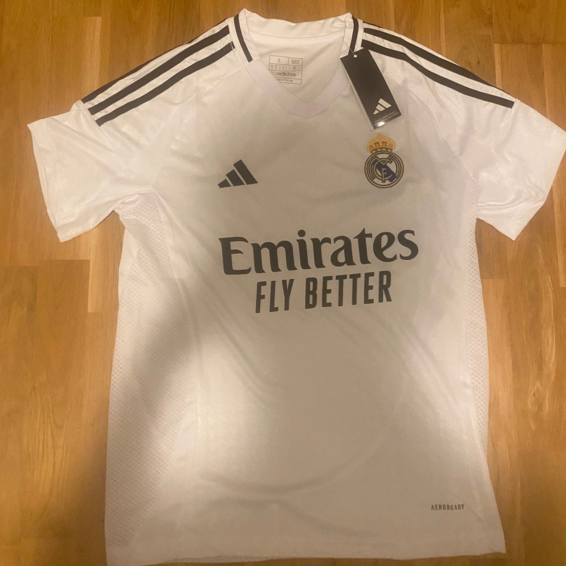 Real Madrid vit matchtröja Adidas S