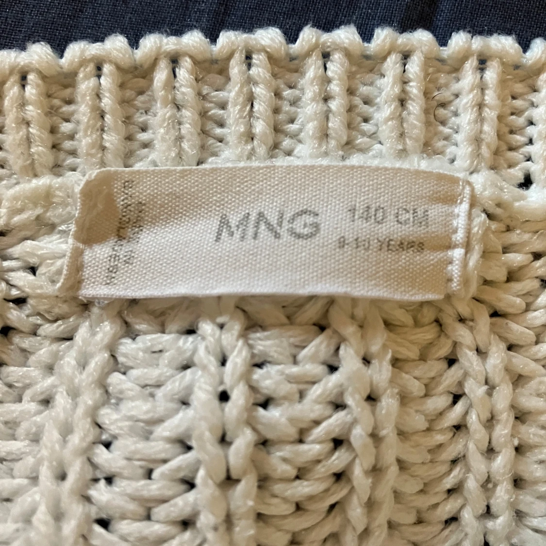 Vit stickad tröja från MNG - 3