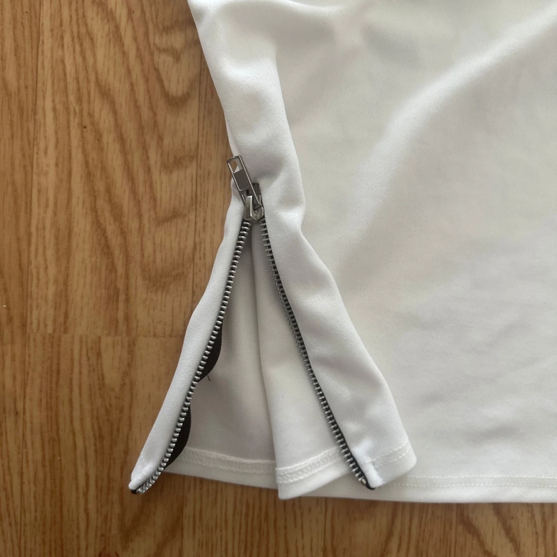 Vit bandeau tubtopp med dragkedja - 1