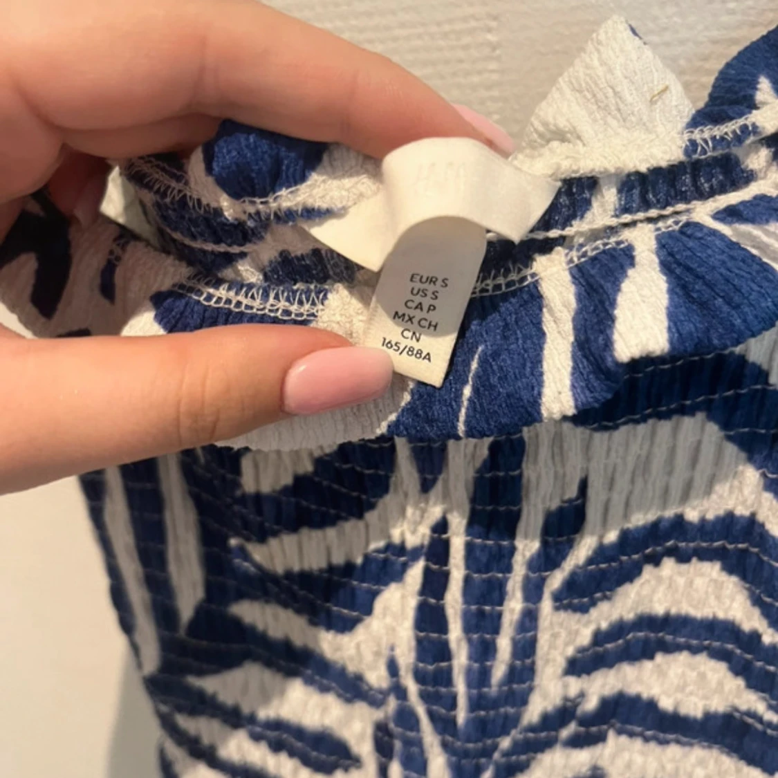 Blåvit långklänning från H&M - 2