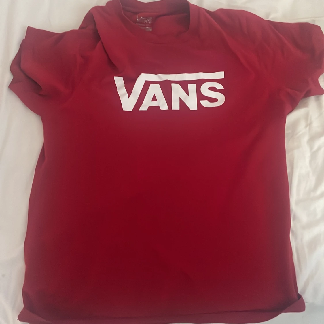 Röd Vans t-shirt med logga