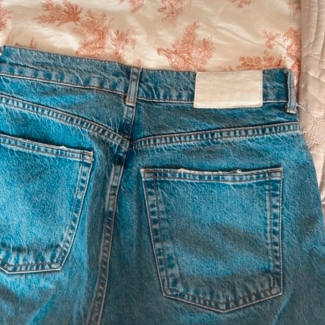 Blå ripped jeans från Pull&Bear - 1