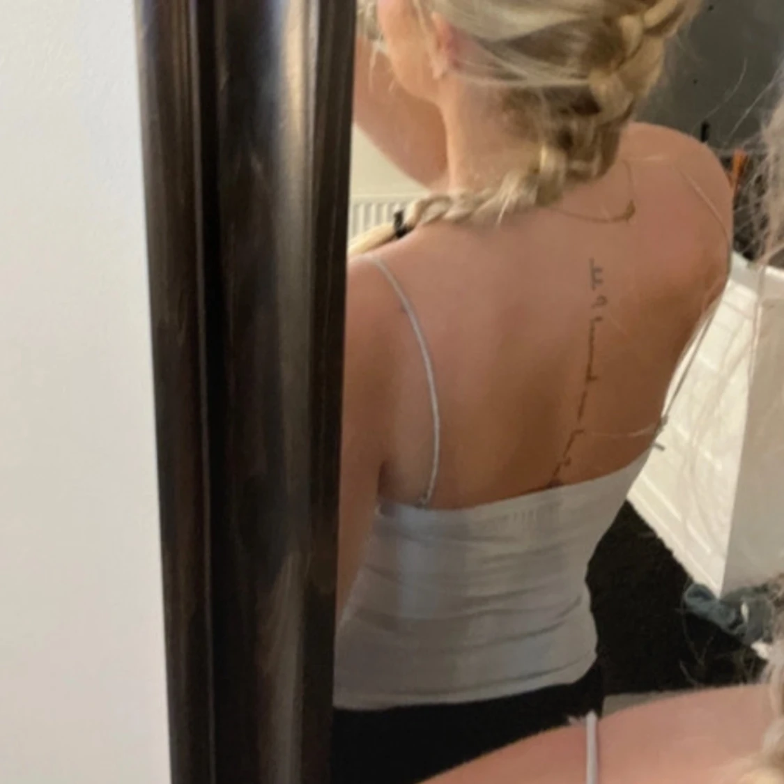 Blått spets linne - 2