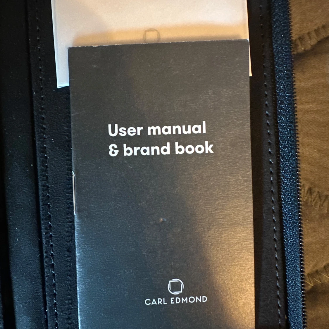 Carl Edmond fyrkantig klocka brun läder - 4