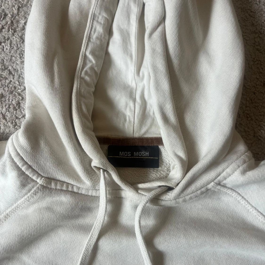 Vit hoodie med glitterdetaljer Mos Mosh - 1