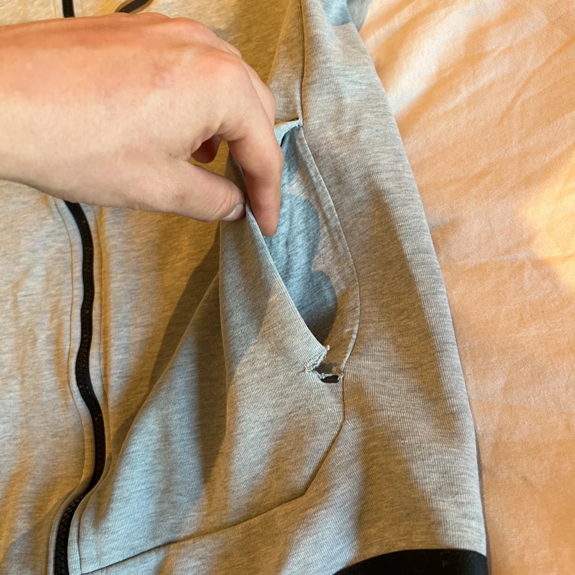 Grå hoodiejacka från Nike - 4