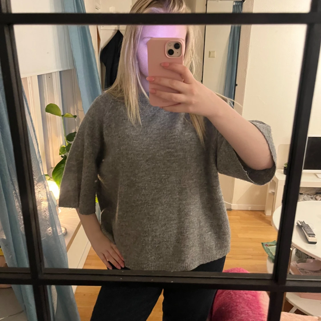 Stickad T-shirt  - 1