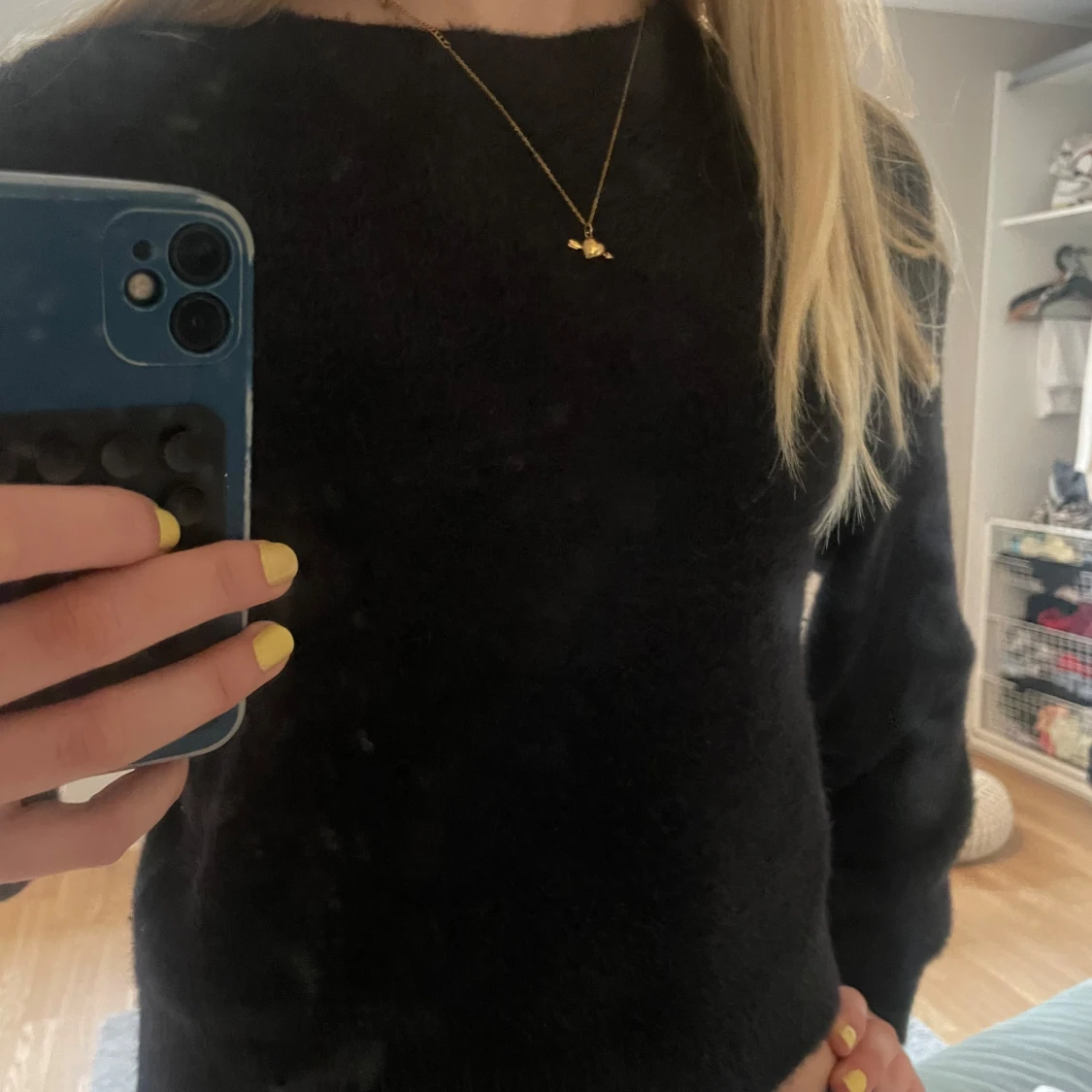 Svart stickad tröja från H&M Divided