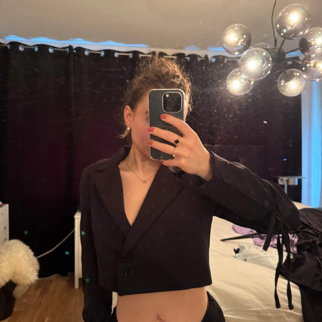 Svart croppad kavaj från NA-KD - 1