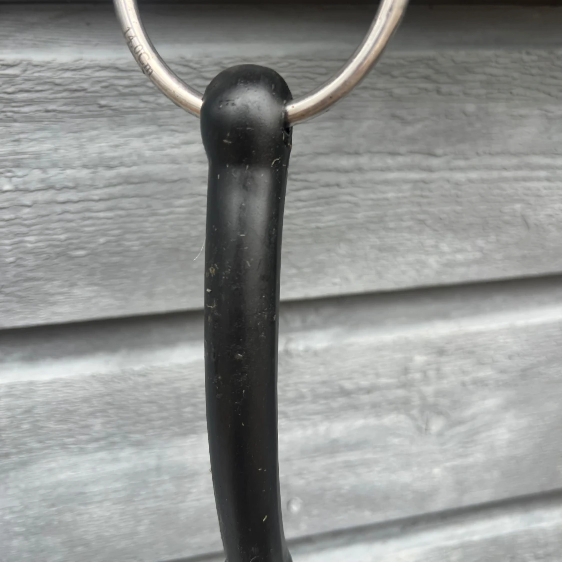 Svart gummi bett häst 