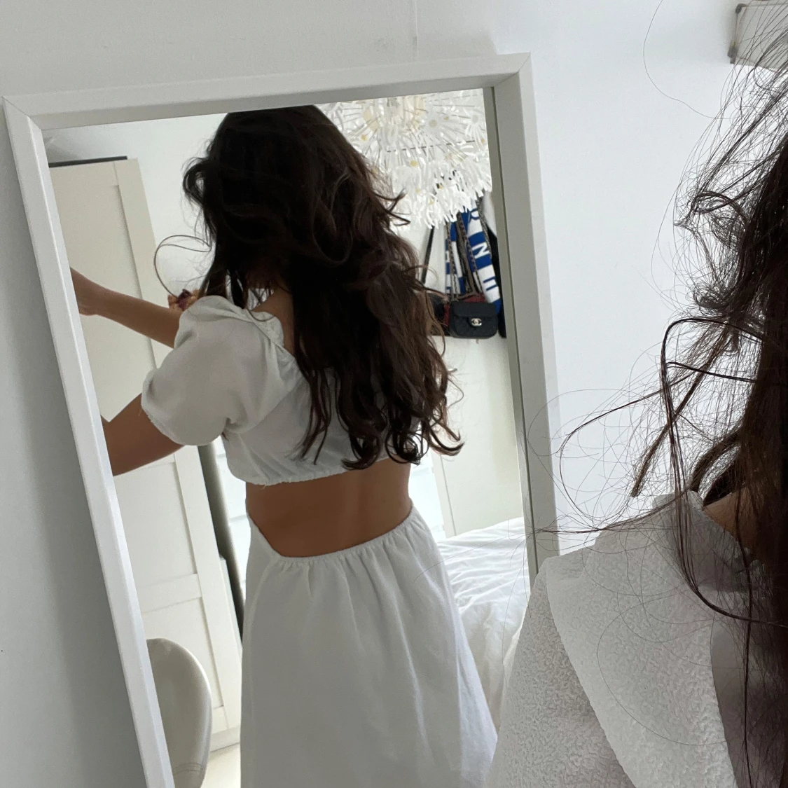 Vit studentklänning/ sommarklänning - 1