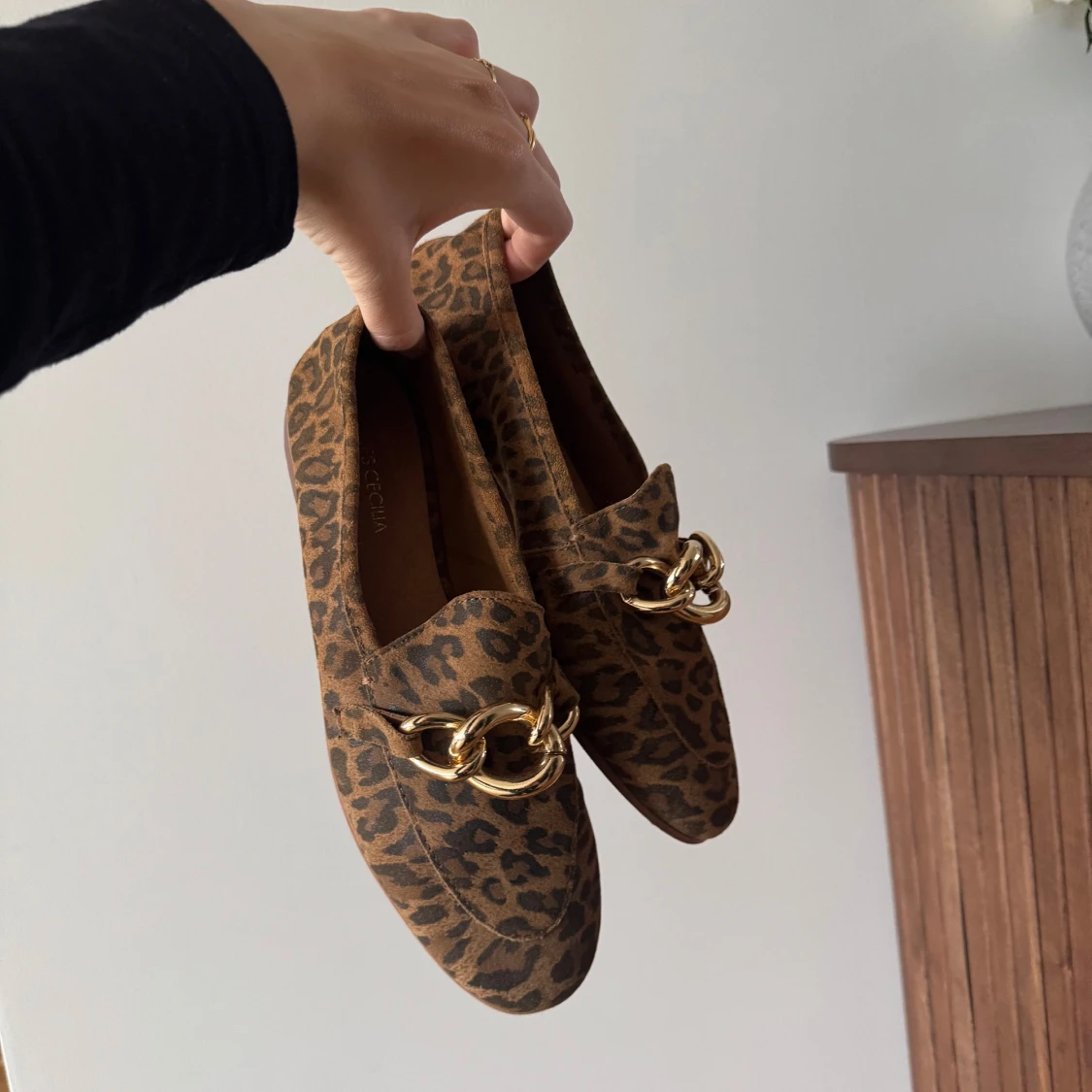 Leopardmönstrade loafers - 1
