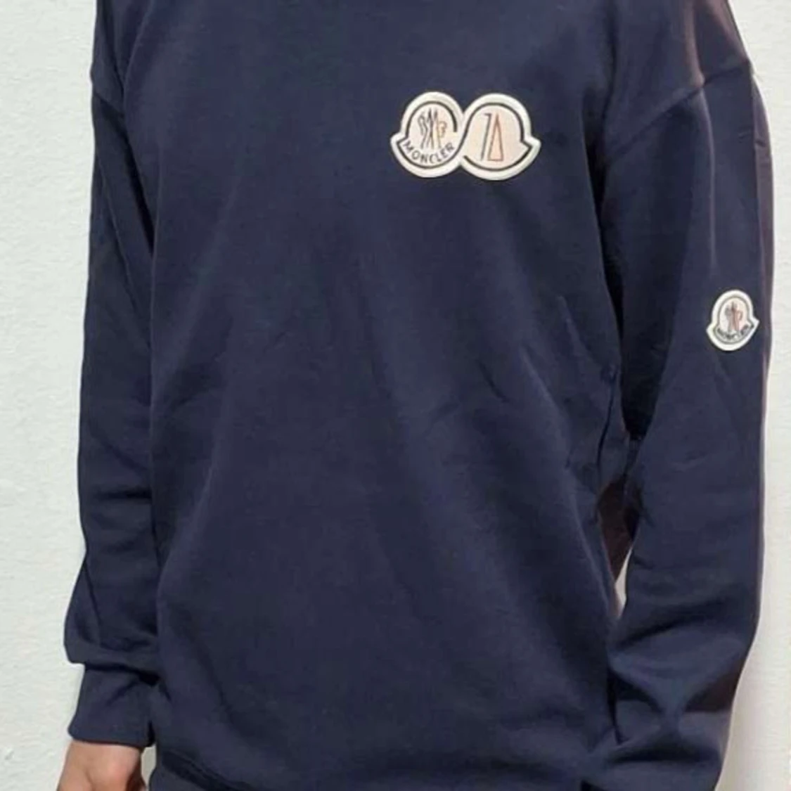 Mörkblå sweatshirt från Moncler - 1
